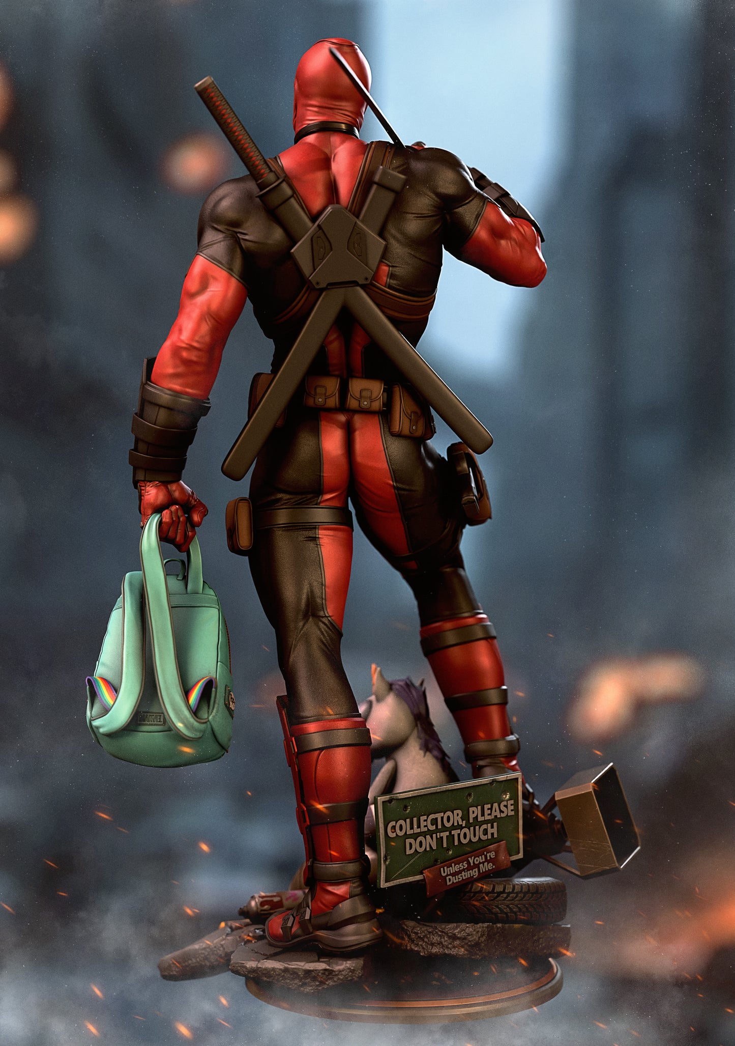 Deadpool by CA3D | High Quality Resin Print | Painted Commissions available!