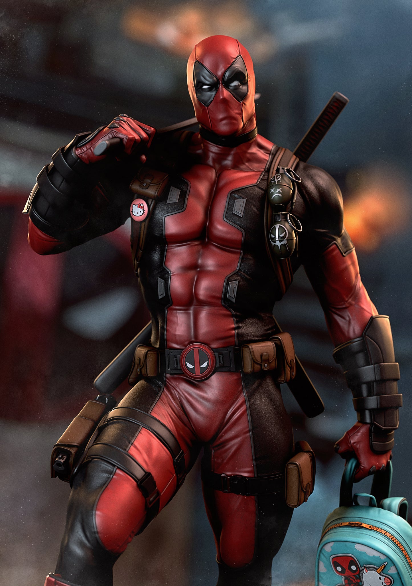 Deadpool by CA3D | High Quality Resin Print | Painted Commissions available!