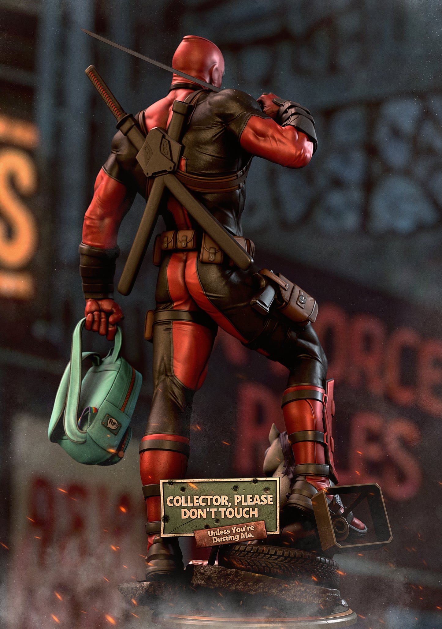 Deadpool by CA3D | High Quality Resin Print | Painted Commissions available!