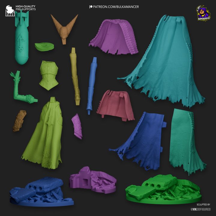 Artillery Witch from Trench Crusade Fan-Made Model by Bulkamancer