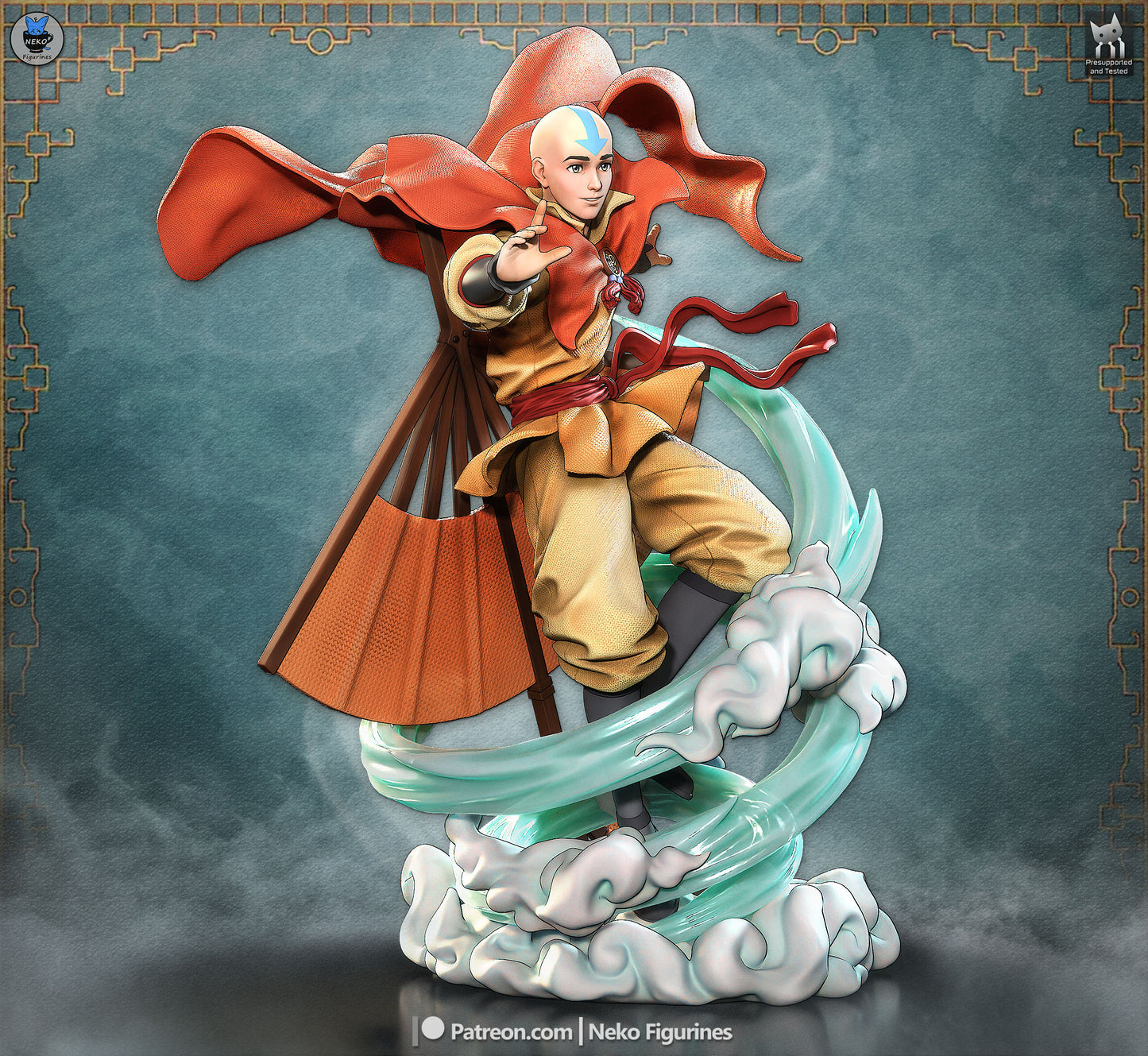 Aang from Avatar by Neko Figurines | High Quality Resin Print | Painted Commissions available!
