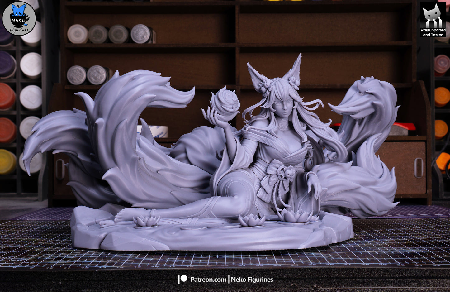 Ahri from League by Neko Figurines | High Quality Resin Print | Painted Commissions available! - Sephiknot