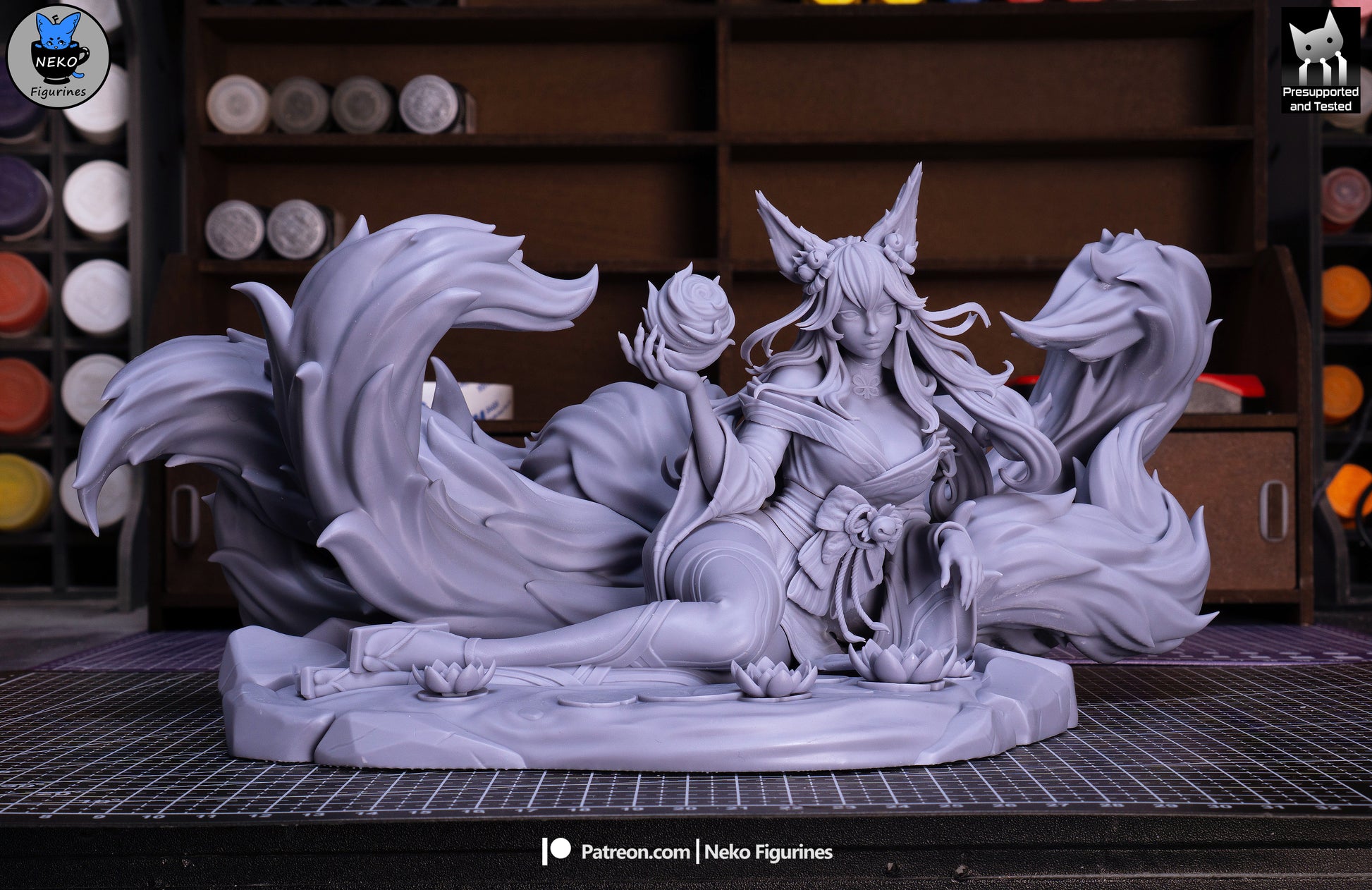 Ahri from League by Neko Figurines | High Quality Resin Print | Painted Commissions available! - Sephiknot