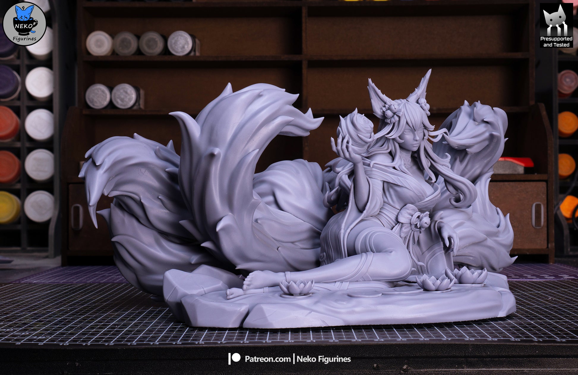 Ahri from League by Neko Figurines | High Quality Resin Print | Painted Commissions available! - Sephiknot