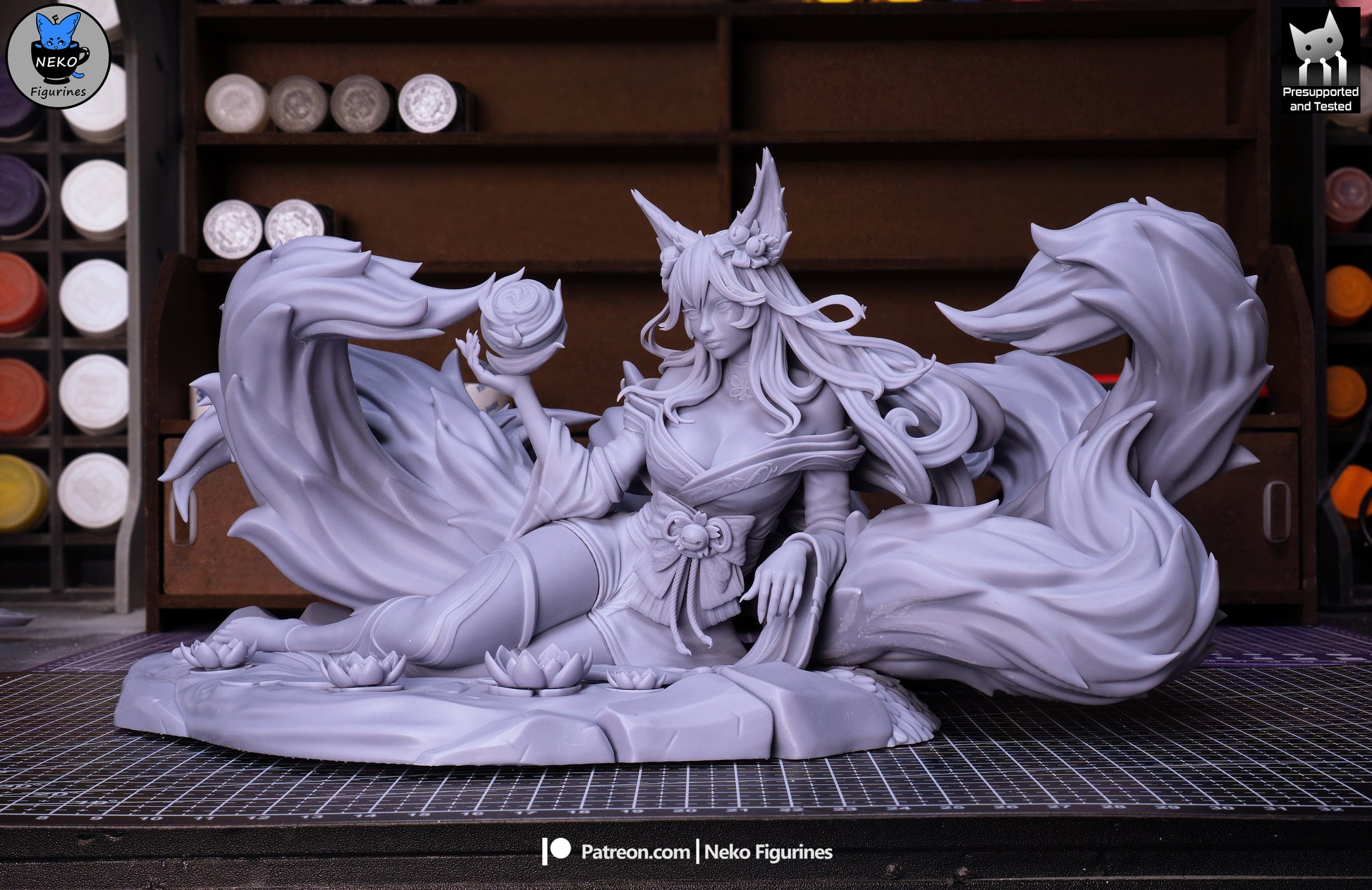Ahri from League by Neko Figurines | High Quality Resin Print | Painted Commissions available! - Sephiknot