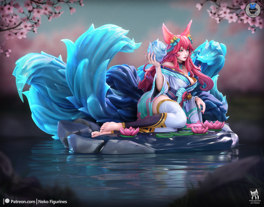 Ahri from League by Neko Figurines | High Quality Resin Print | Painted Commissions available!
