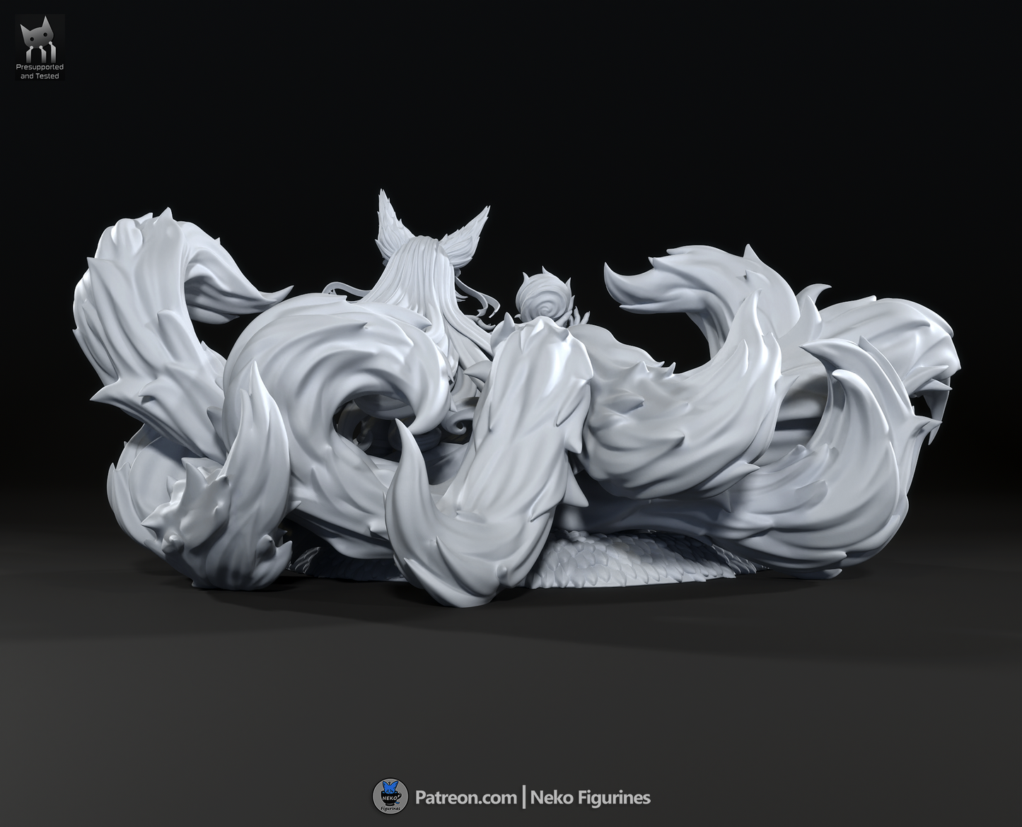 Ahri from League by Neko Figurines | High Quality Resin Print | Painted Commissions available! - Sephiknot