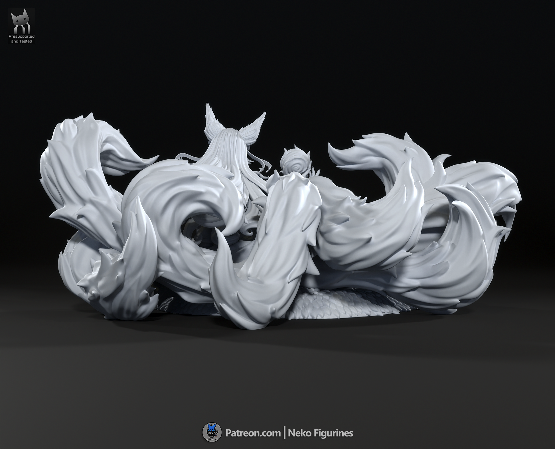 Ahri from League by Neko Figurines | High Quality Resin Print | Painted Commissions available! - Sephiknot