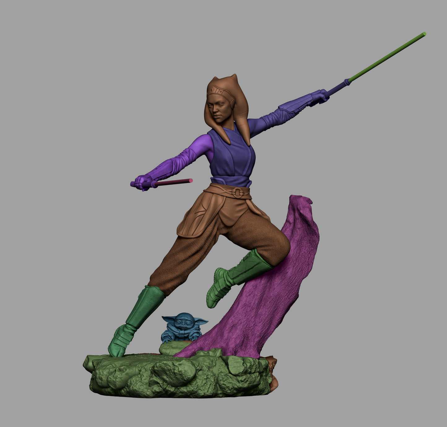 Ahsoka from Star Wars Fan-Made Model by CA3D
