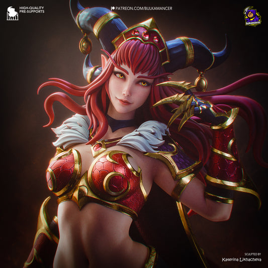 Alexstrazsa from Warcraft by Bulkamancer | High Quality Resin Print | Painted Commissions available!