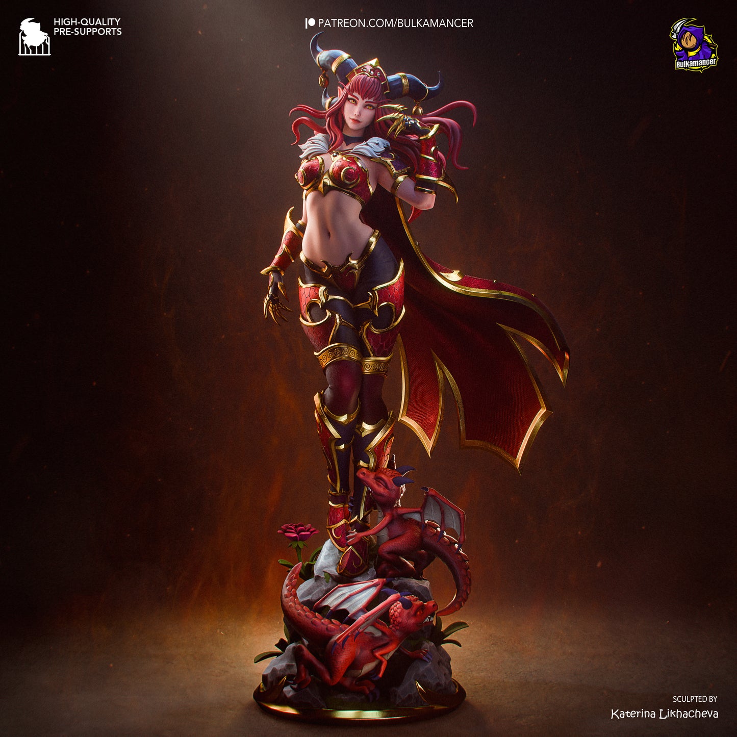 Alexstrazsa from Warcraft by Bulkamancer | High Quality Resin Print | Painted Commissions available!