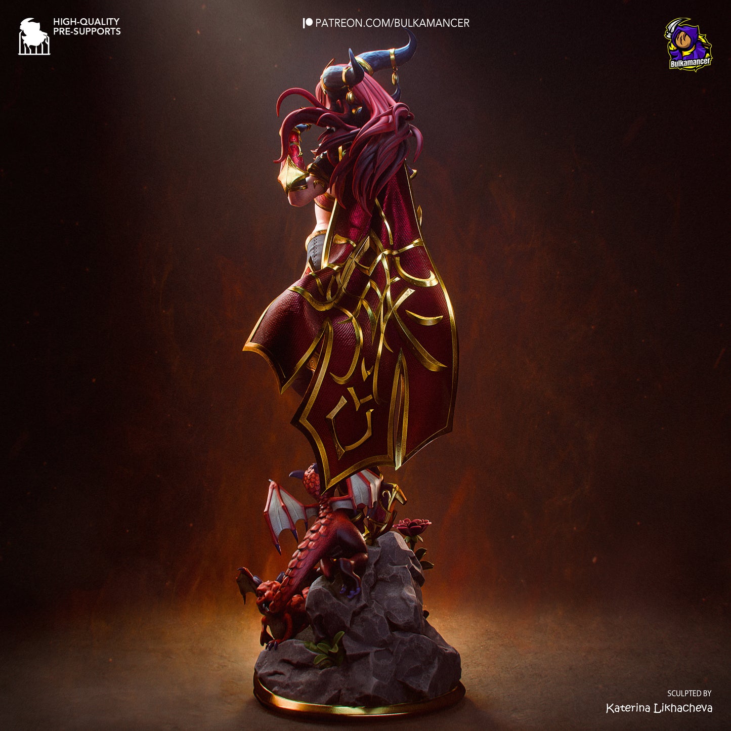 Alexstrazsa from Warcraft by Bulkamancer | High Quality Resin Print | Painted Commissions available!
