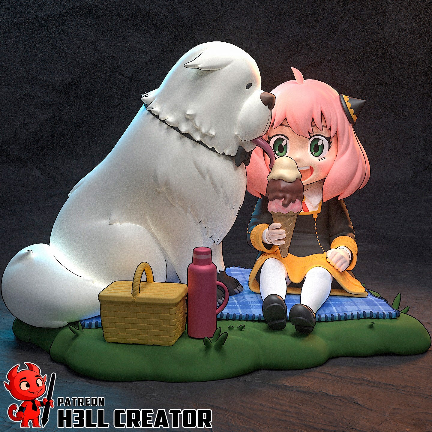 SpyxFamily Anya Garage Kit | Fanmade Model by h3llcreator| Psychic child | 3D Printed - Sephiknot