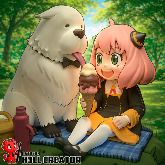 SpyxFamily Anya Garage Kit | Fanmade Model by h3llcreator| Psychic child | 3D Printed - Sephiknot