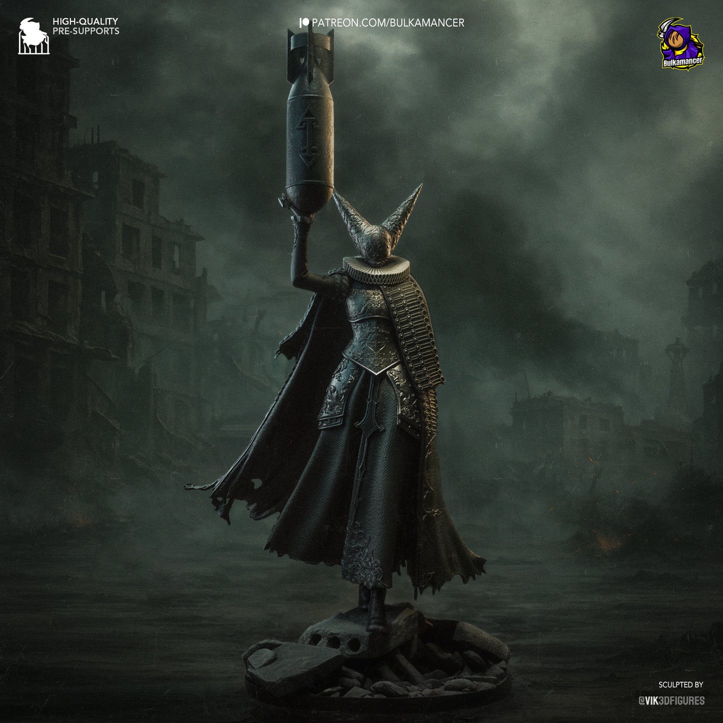 Artillery Witch from Trench Crusade Fan-Made Model by Bulkamancer