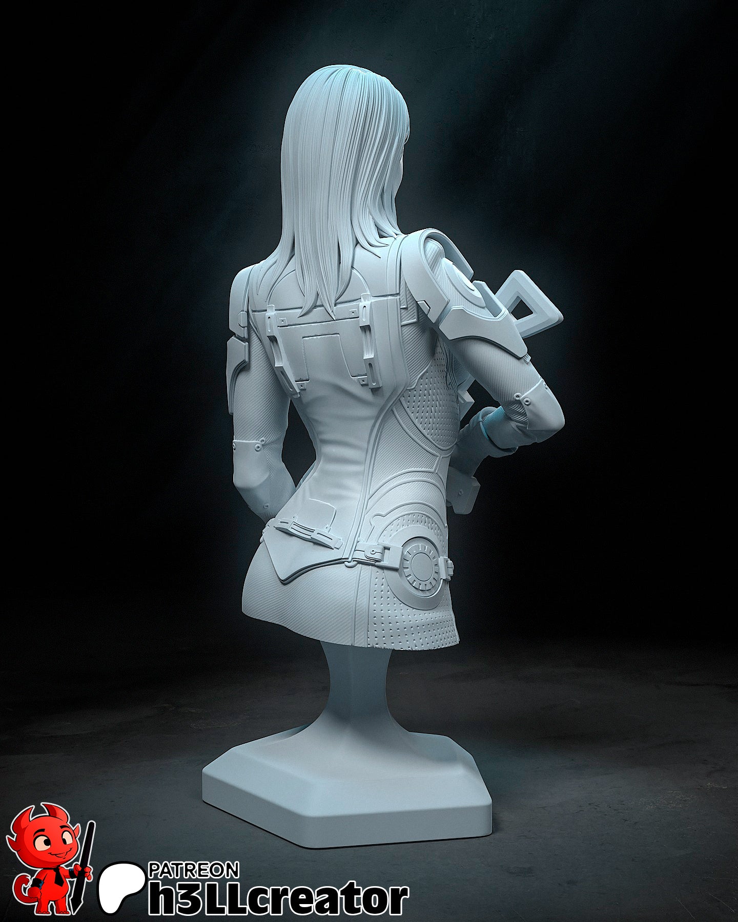 Ashley Williams Garage Kit | Fanmade Model by h3llCreator | Mass Effect | 3D Printed - Sephiknot