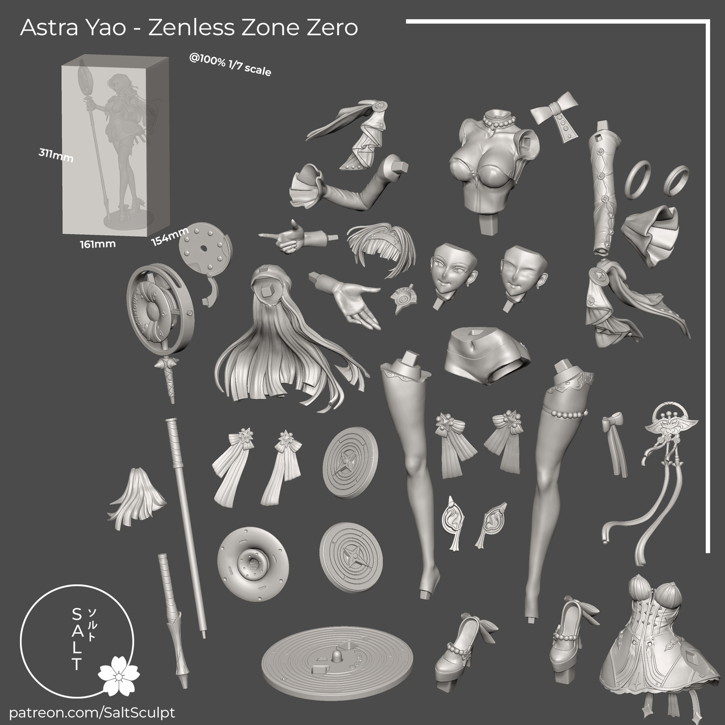 Astra Yao from ZZZ by SaltSculpts | High Quality Resin Print | Painted Commissions available! - Sephiknot