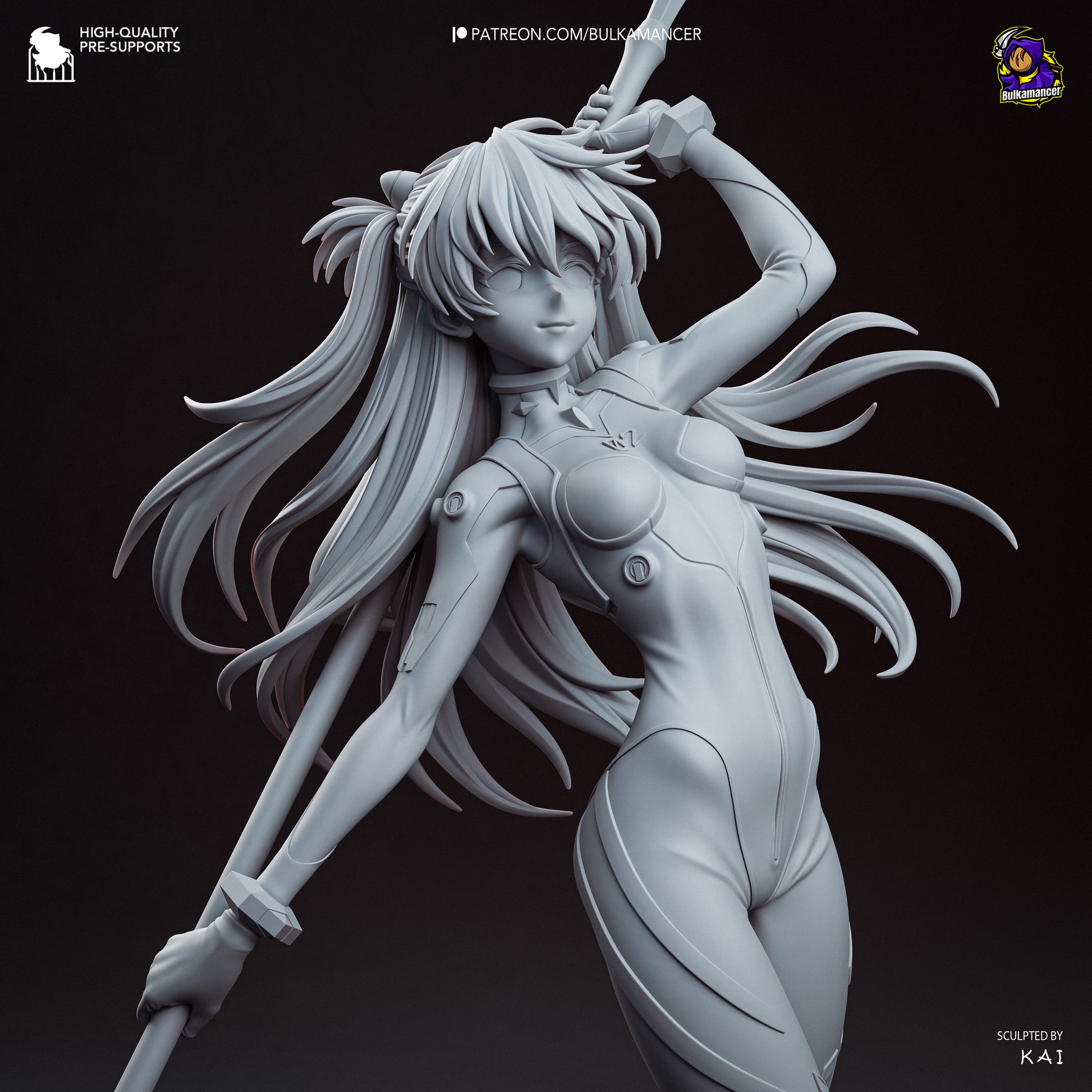 Asuka from Evangelion by Bulkamancer | High Quality Resin Print | Painted Commissions available! - Sephiknot