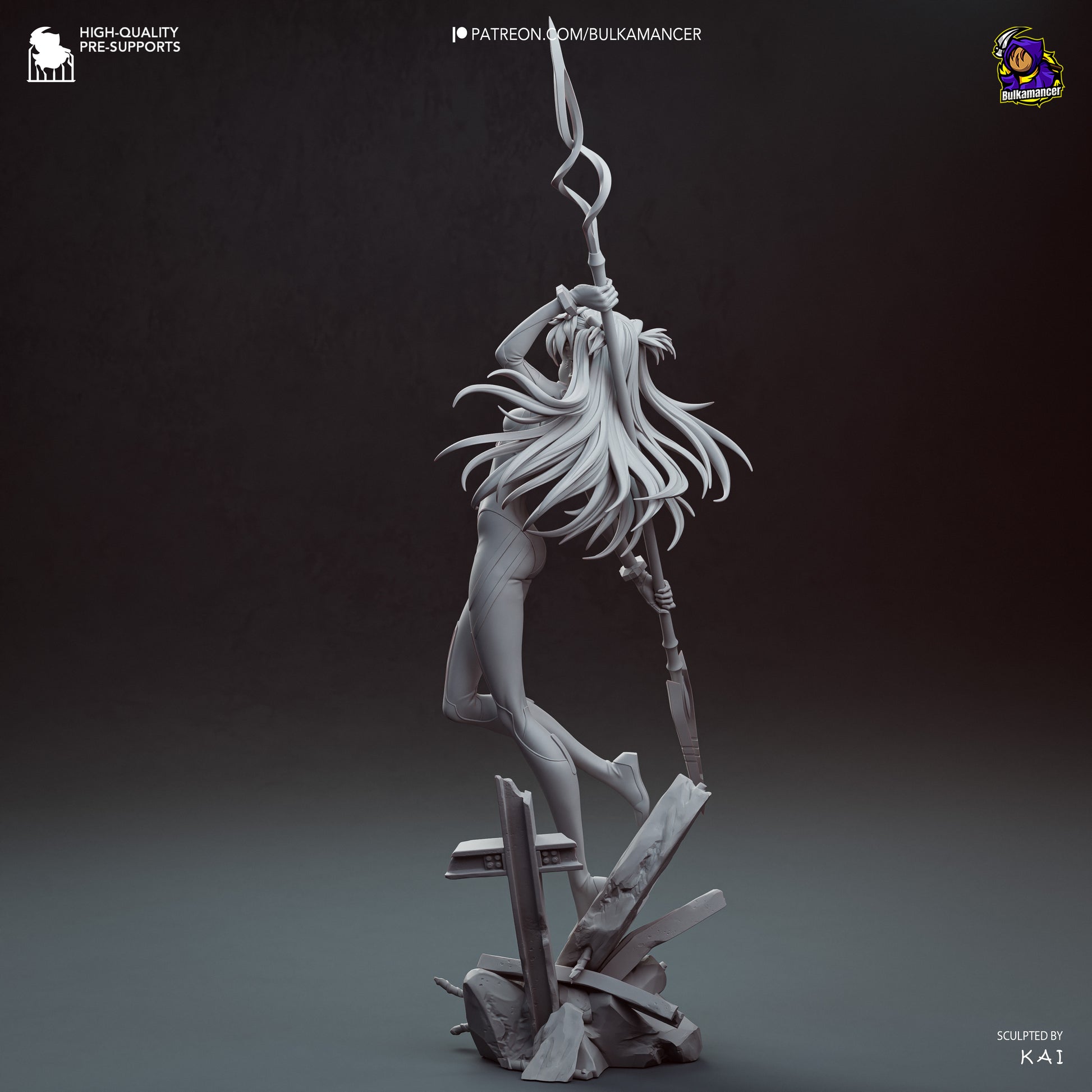 Asuka from Evangelion by Bulkamancer | High Quality Resin Print | Painted Commissions available! - Sephiknot