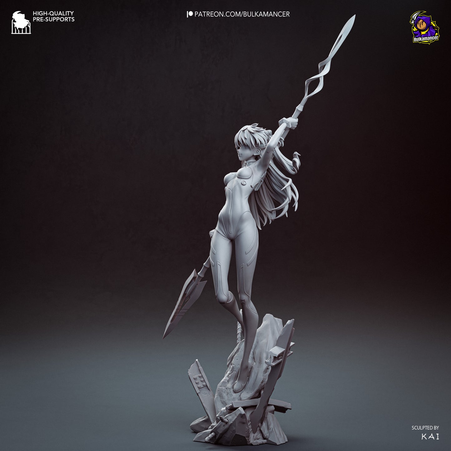 Asuka from Evangelion by Bulkamancer | High Quality Resin Print | Painted Commissions available! - Sephiknot