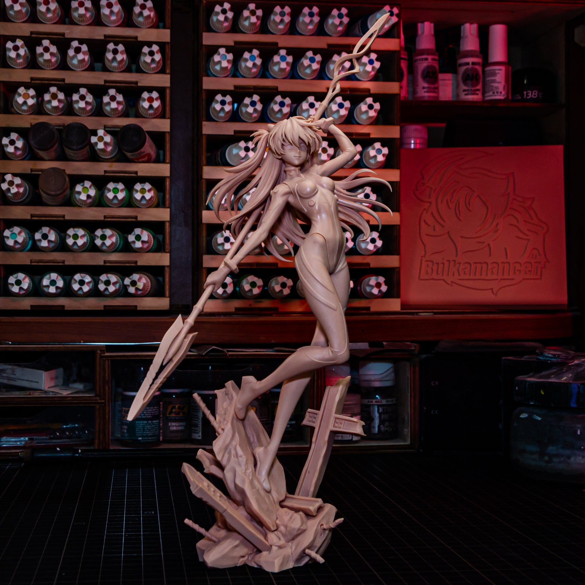 Asuka from Evangelion by Bulkamancer | High Quality Resin Print | Painted Commissions available! - Sephiknot