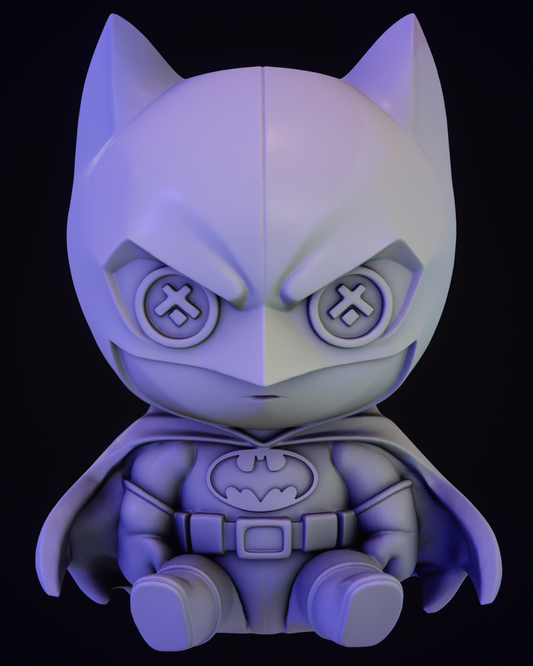 Plush Batman by Skullpture | High Quality Resin Print | Painted Commissions available!