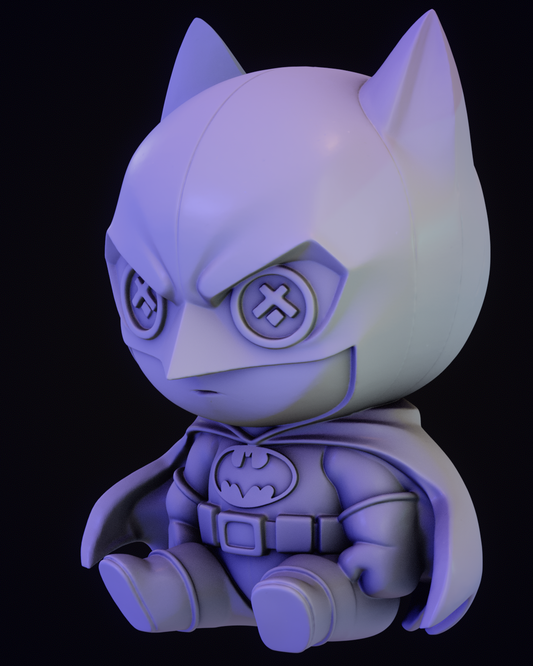 Plush Batman by Skullpture | High Quality Resin Print | Painted Commissions available!