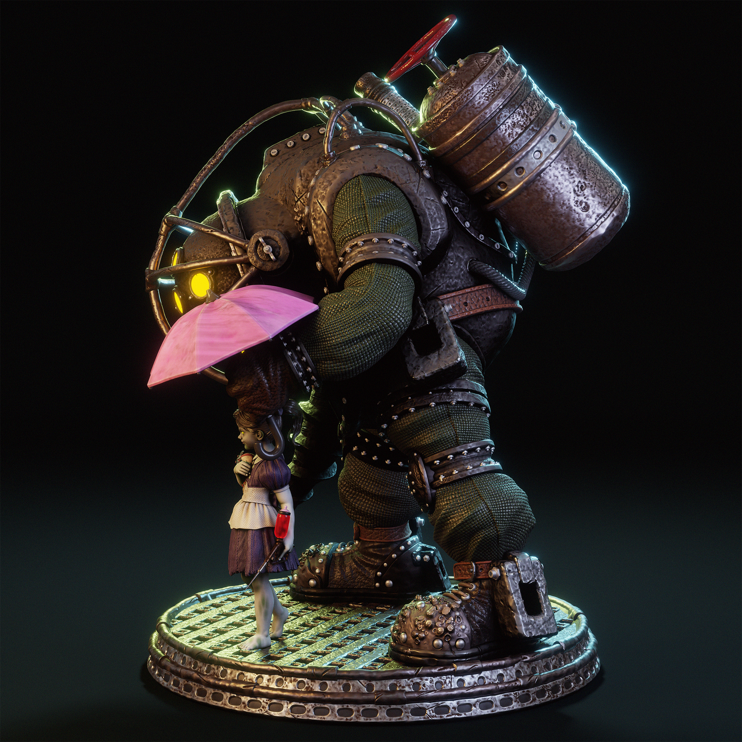 Big Daddy & Little Sister by CA3D | High Quality Resin Print | Painted Commissions available! - Sephiknot