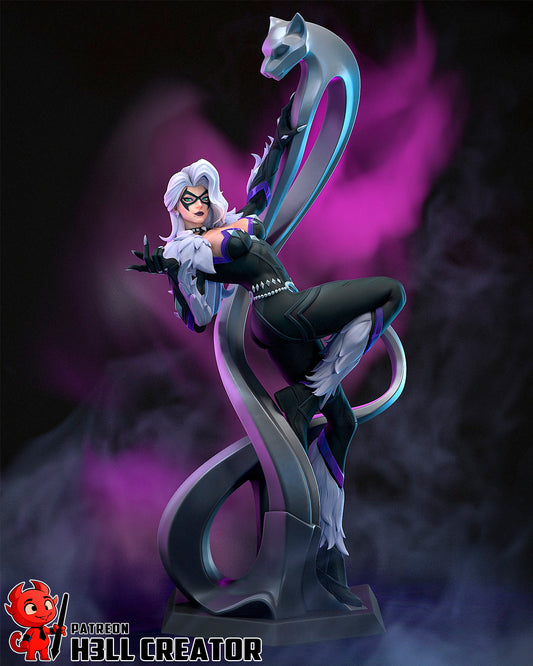 Black Cat from Marvel Rivals by h3ll creator | High Quality Resin Print | Painted Commissions available!