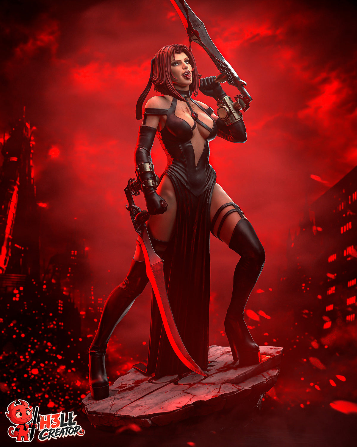 Rayne by h3ll creator | High Quality Resin Print | Painted Commissions available!