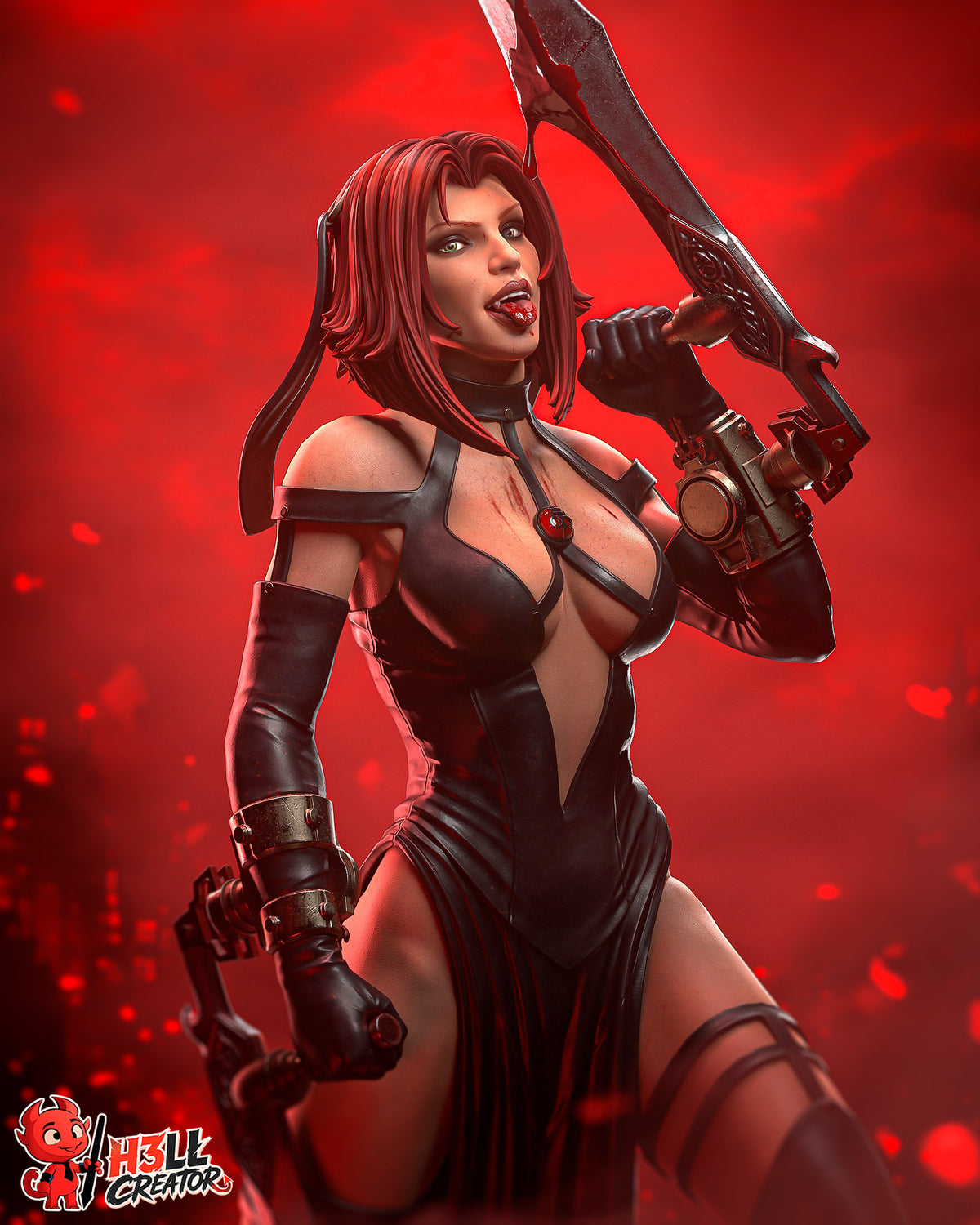 Rayne by h3ll creator | High Quality Resin Print | Painted Commissions available!