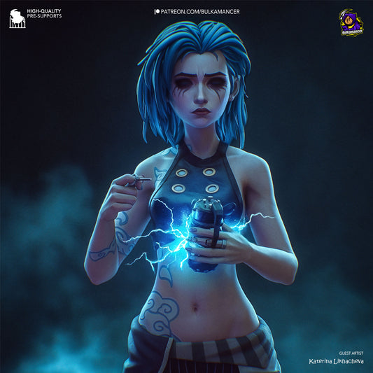 Broken Jinx Garage Kit | Fanmade Model by Bulkamancer | 3D Printed - Sephiknot