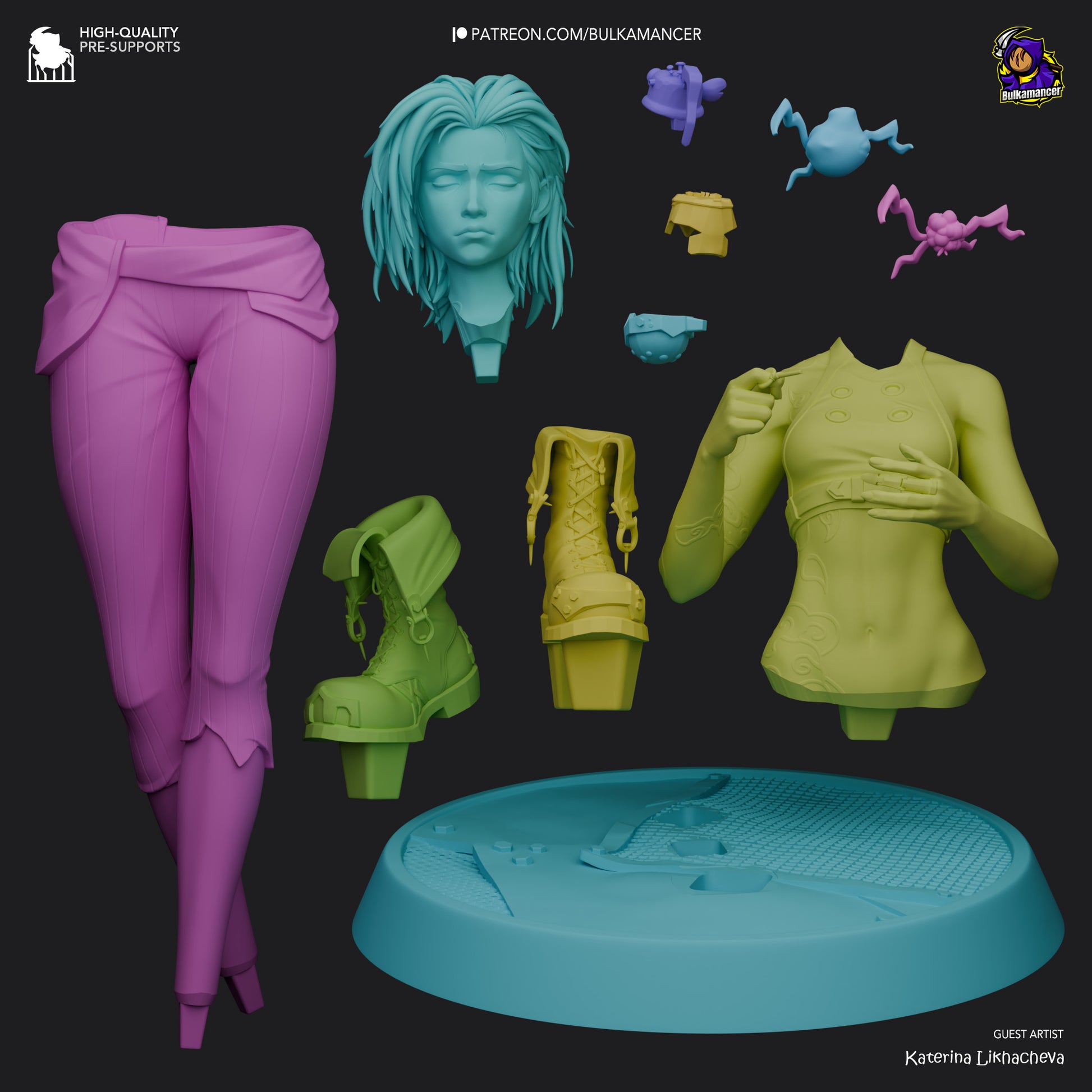 Broken Jinx Garage Kit | Fanmade Model by Bulkamancer | 3D Printed - Sephiknot