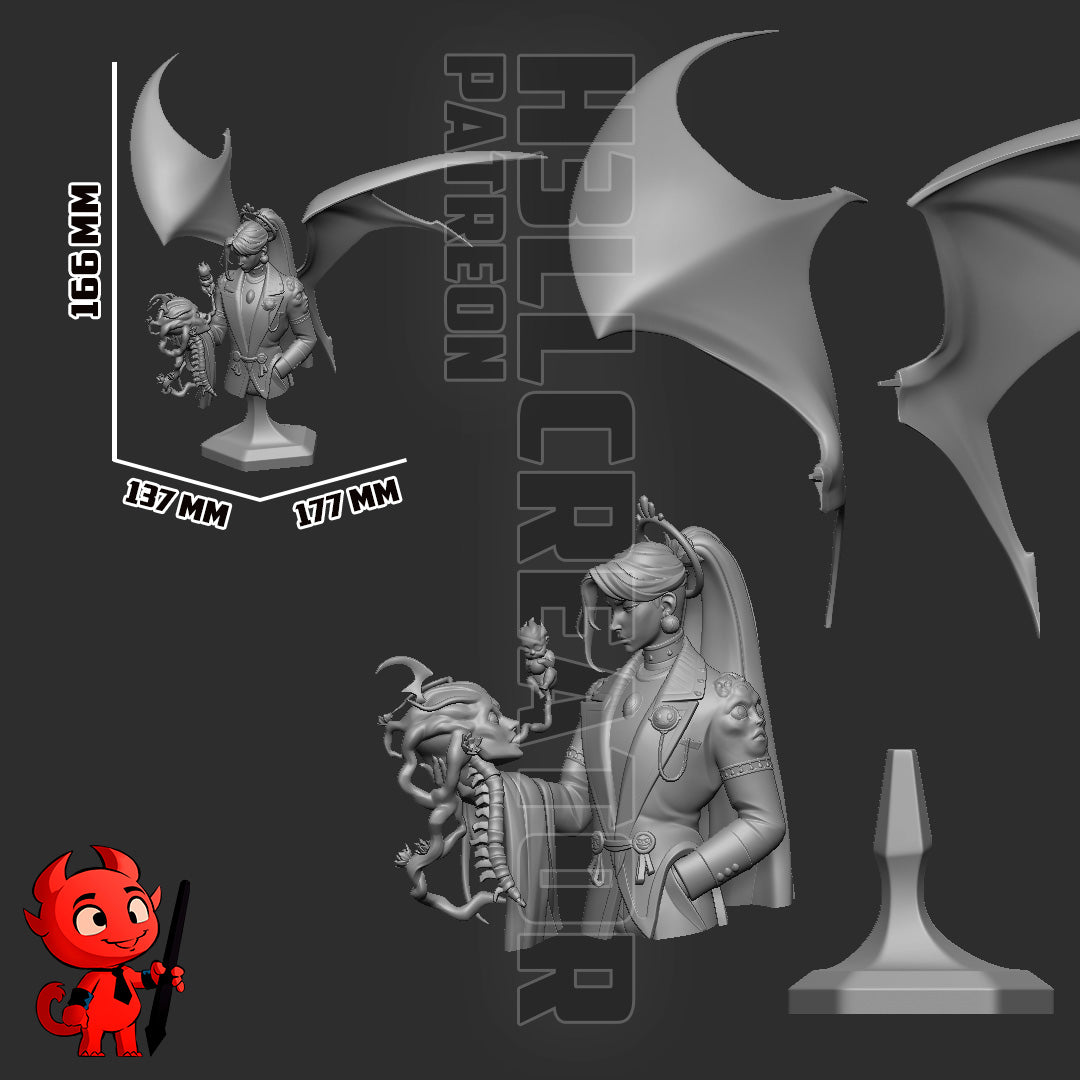 Chaos from Hades by h3ll creator | High Quality Resin Print | Painted Commissions available!