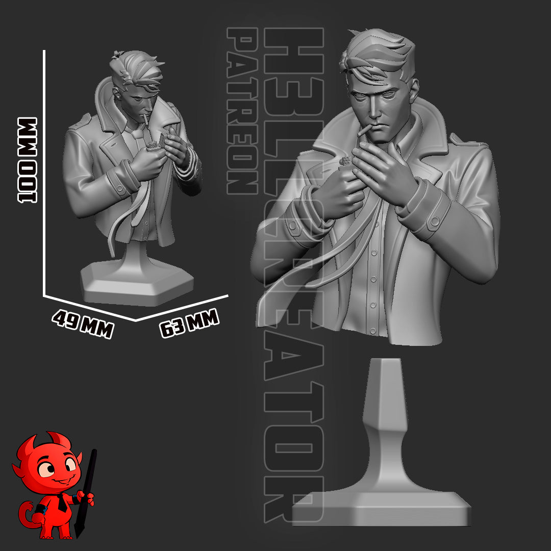 John Constantine by h3ll creator | High Quality Resin Print | Painted Commissions available!