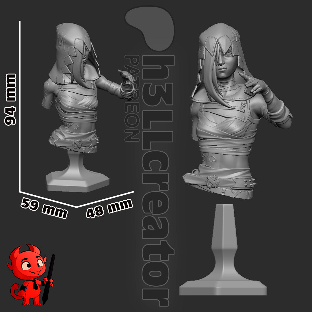 Jinx Garage Kit | Fanmade Model by h3ll | Piltover revolutionist | 3D Printed - Sephiknot