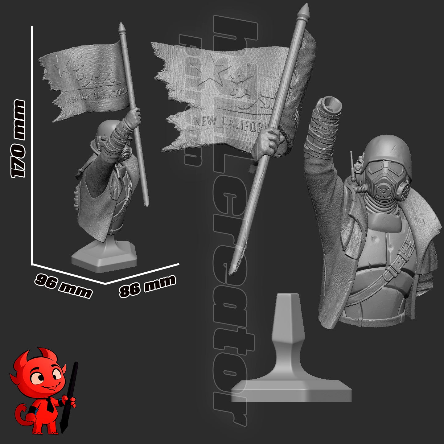 NCR Ranger by h3ll creator | High Quality Resin Print | Painted Commissions available!