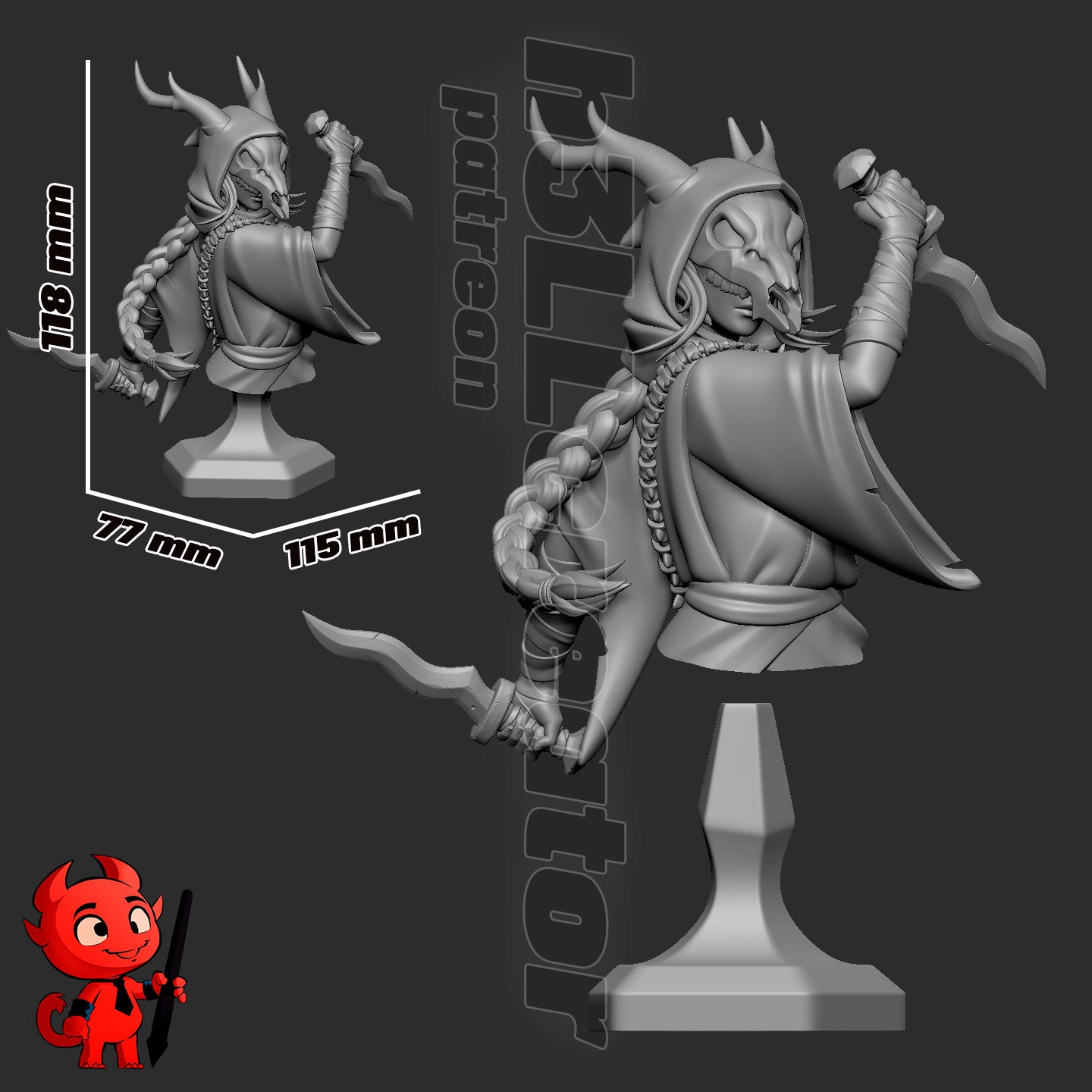 The Silent from Slay the Spire by h3ll creator | High Quality Resin Print | Painted Commissions available!