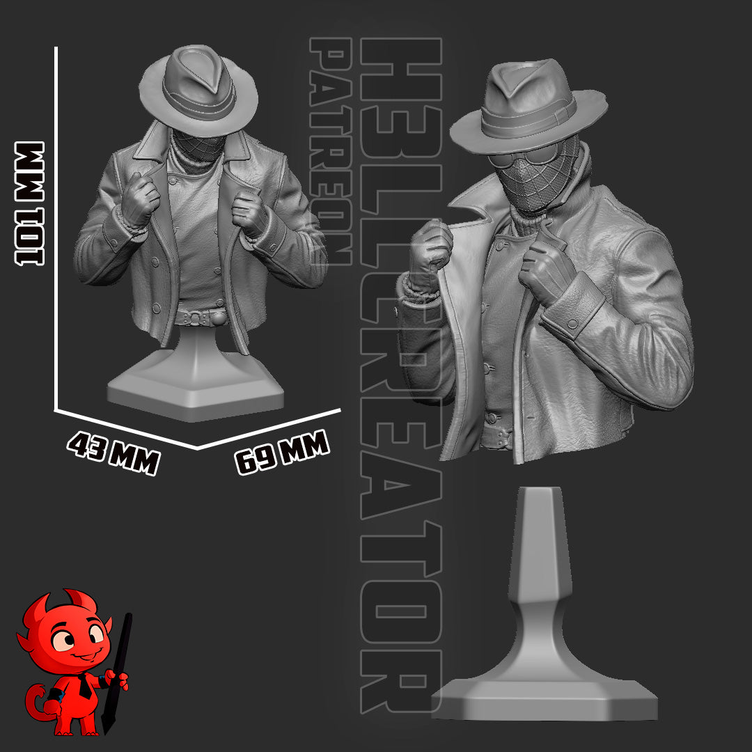 Spider-noir by h3ll creator | High Quality Resin Print | Painted Commissions available!
