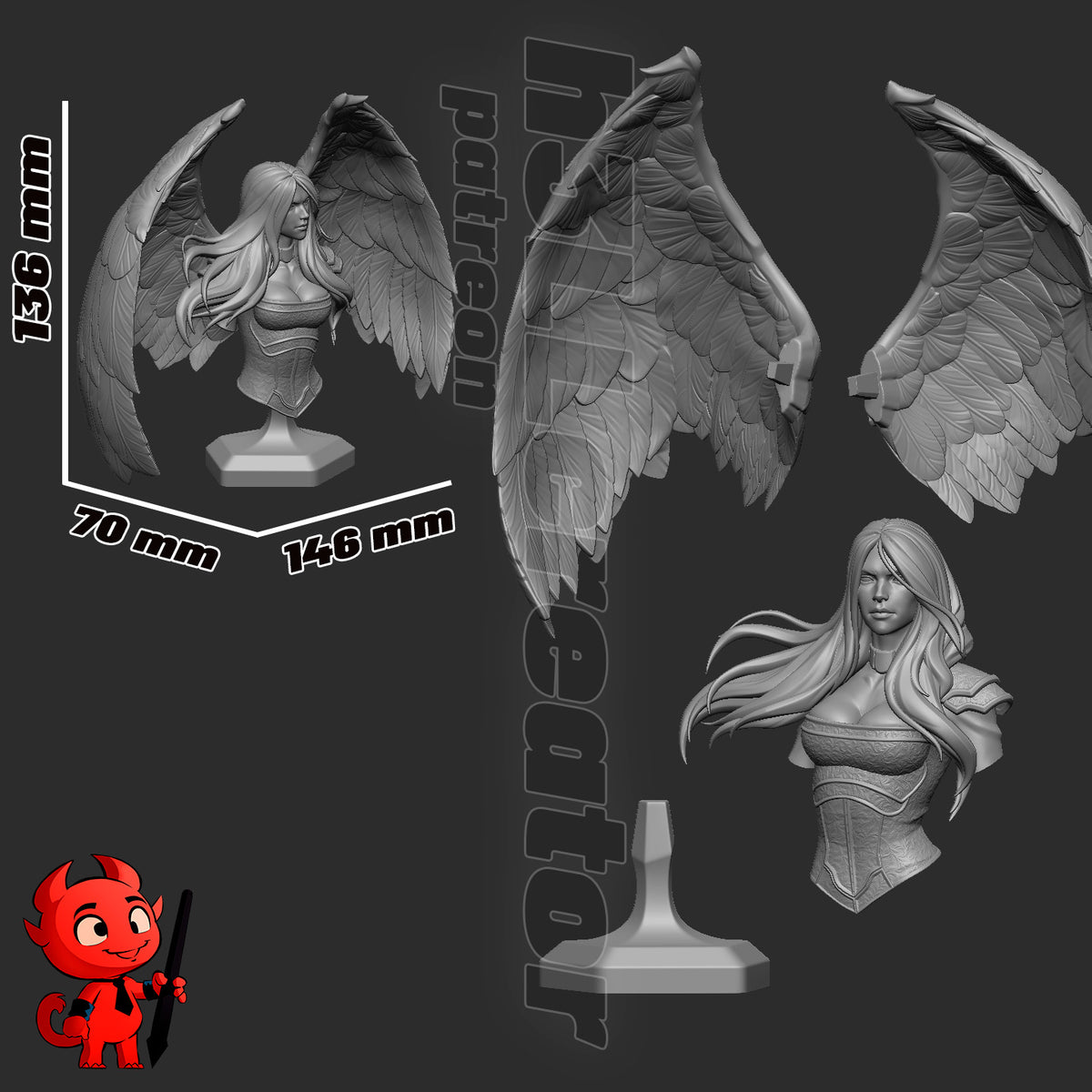 Avacyn by h3ll creator | High Quality Resin Print | Painted Commissions available!