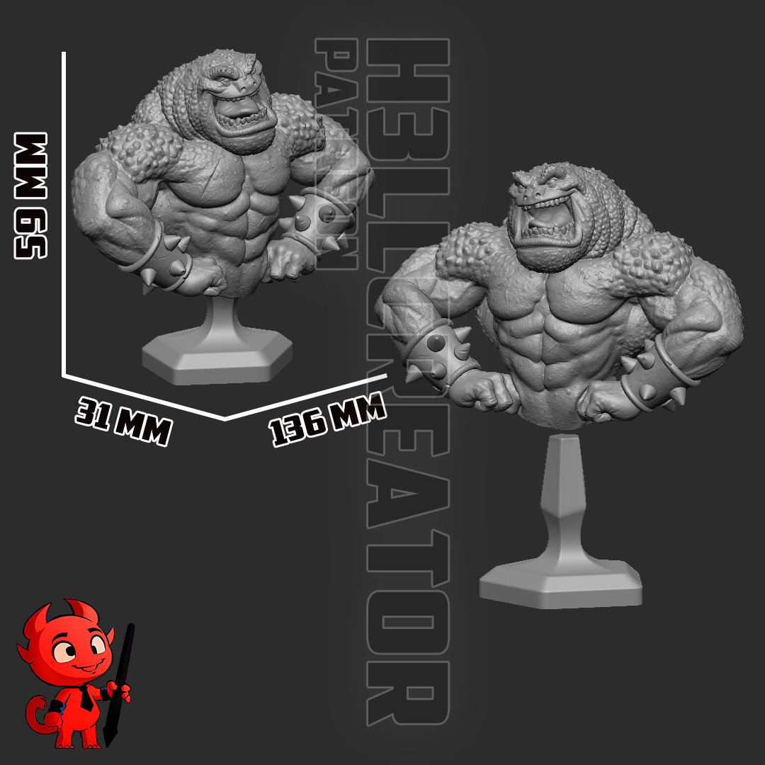 Pimple from Battletoads by h3ll creator | High Quality Resin Print | Painted Commissions available! - Sephiknot
