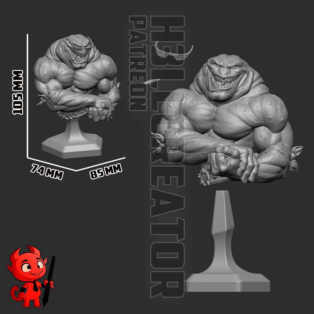 Rash from Battletoads by h3ll creator | High Quality Resin Print | Painted Commissions available! - Sephiknot