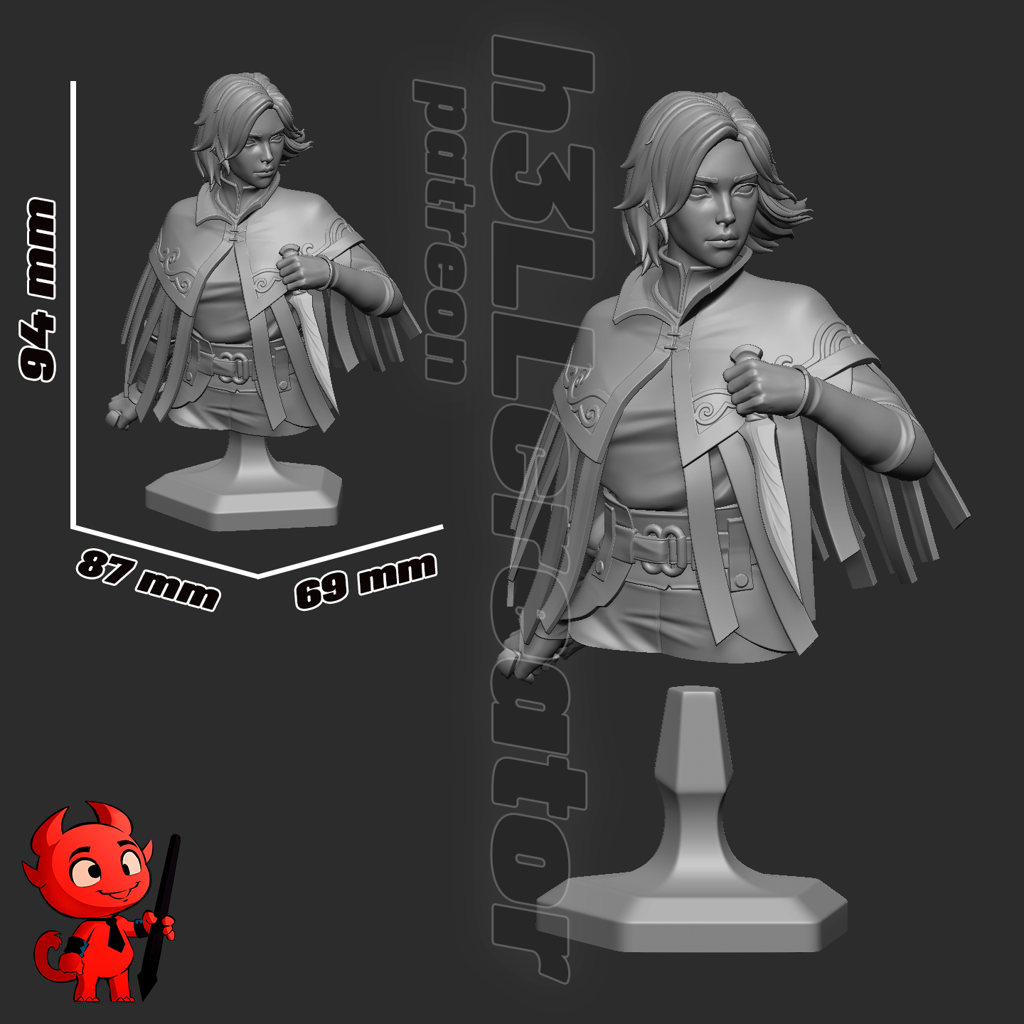 Vin by h3ll creator | High Quality Resin Print | Painted Commissions available!