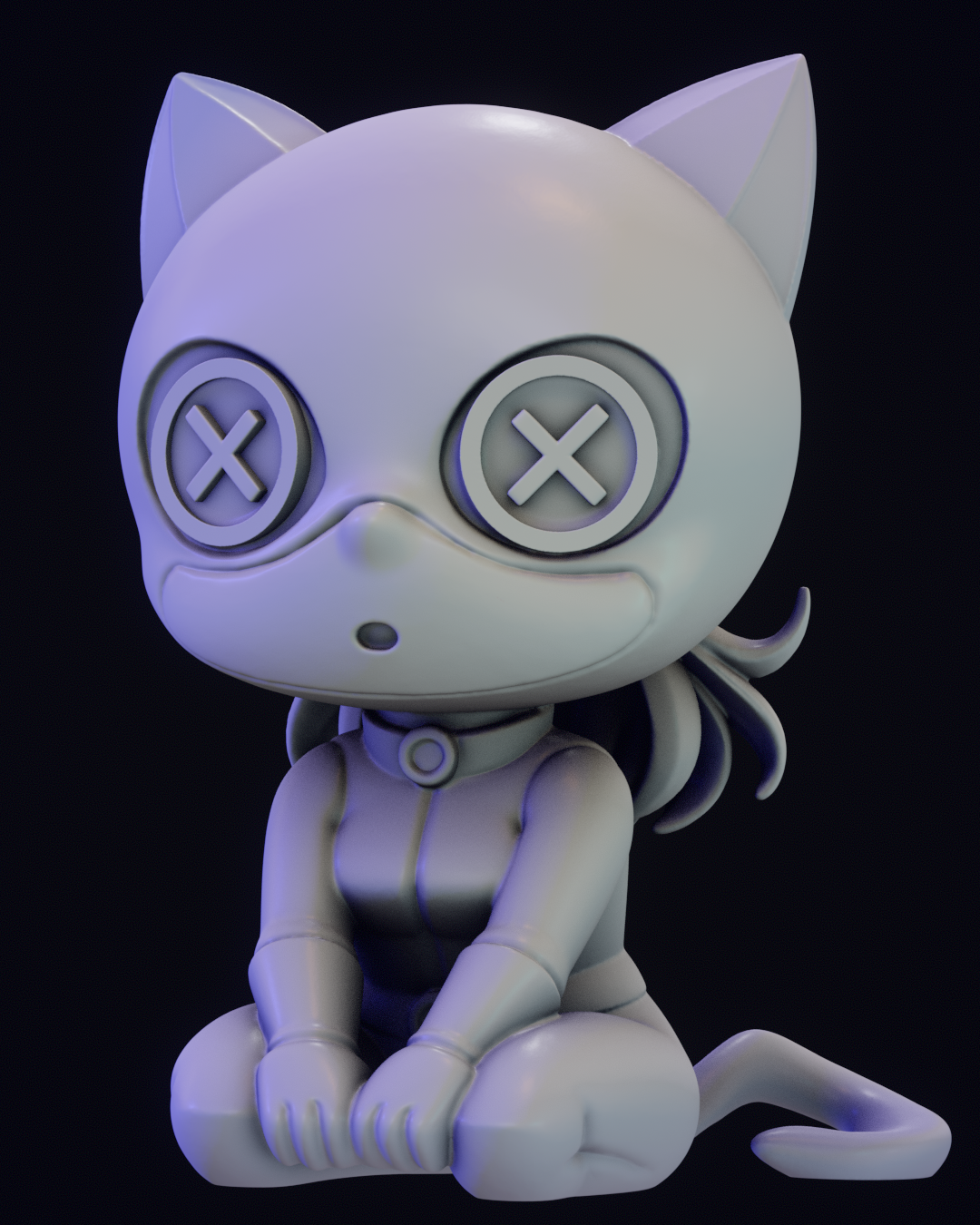Plush Catwoman by Skullpture | High Quality Resin Print | Painted Commissions available! - Sephiknot
