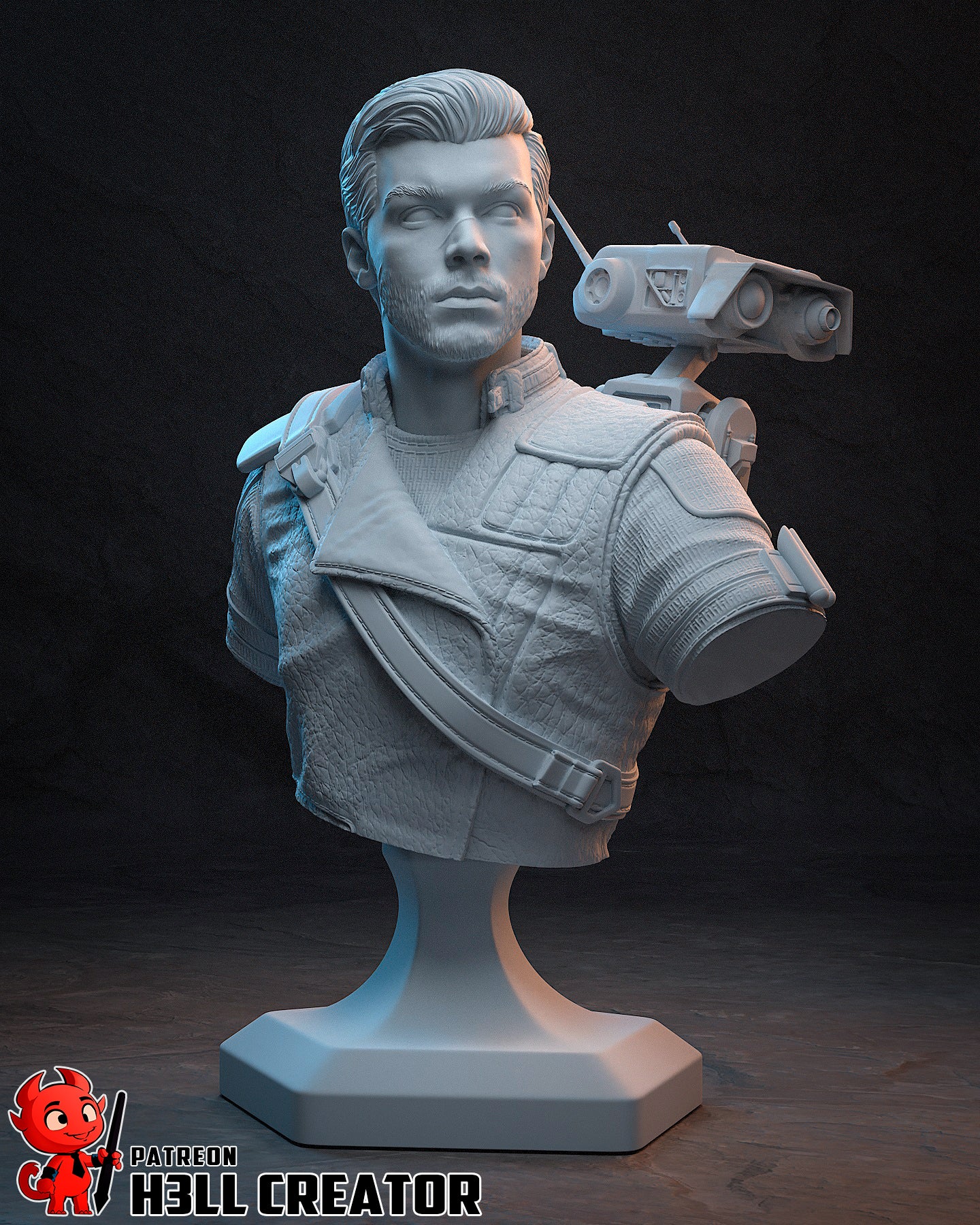 Cal Kestis Garage Kit | Fanmade Model by h3llCreator | Jedi | 3D Printed