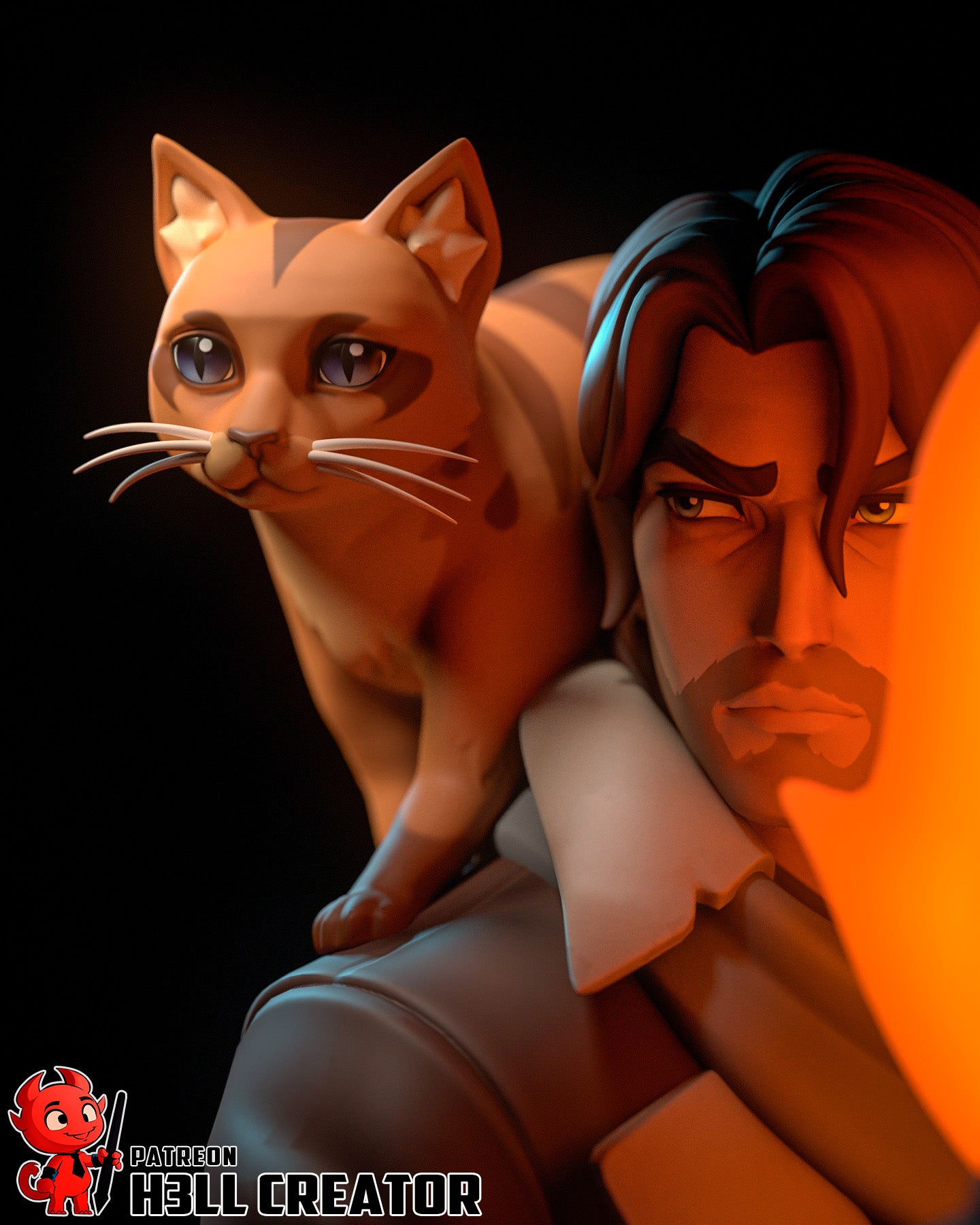 Caleb from The Mighy Nein by h3ll creator | High Quality Resin Print | Painted Commissions available! - Sephiknot