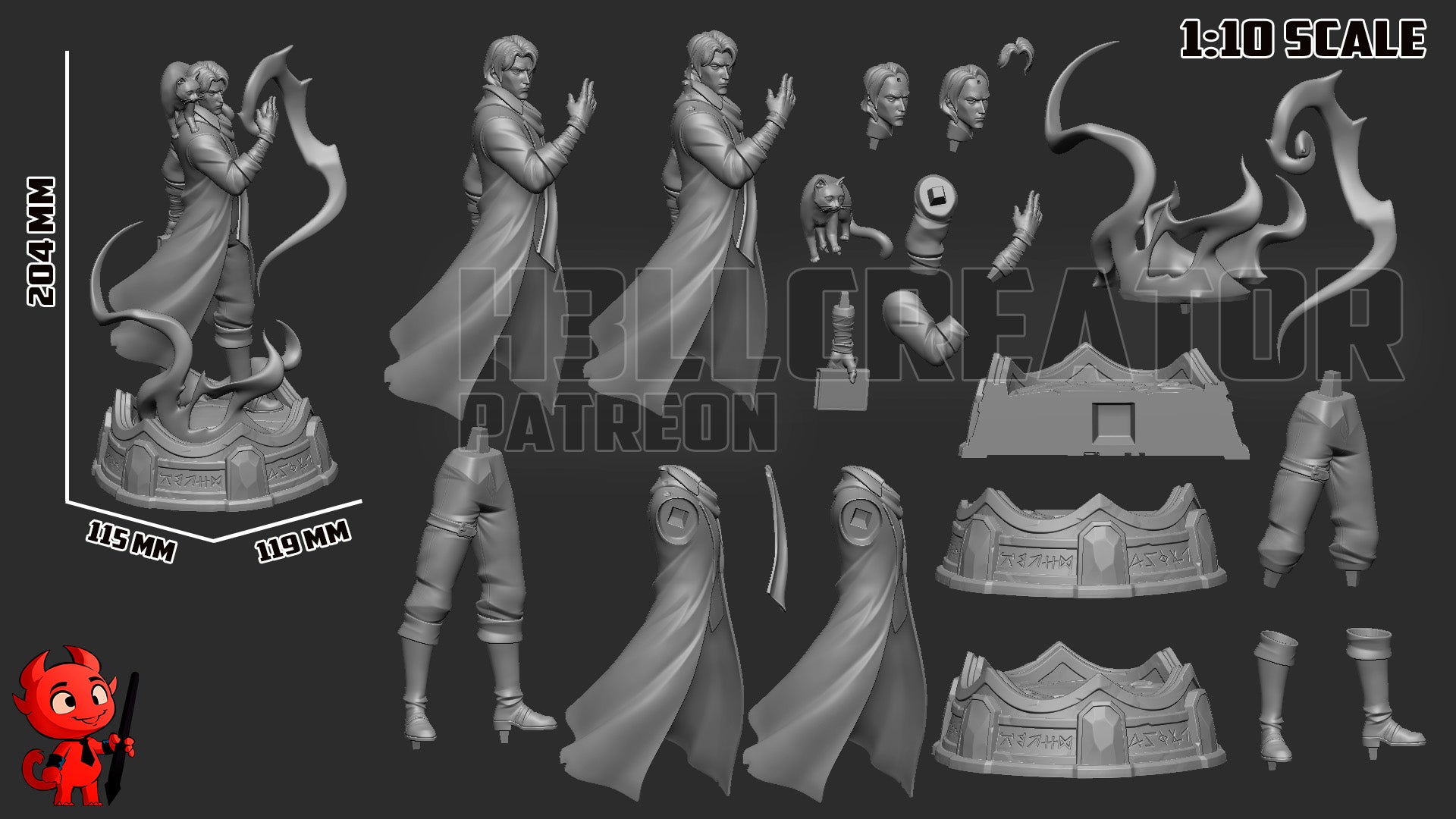 Caleb from The Mighy Nein by h3ll creator | High Quality Resin Print | Painted Commissions available! - Sephiknot