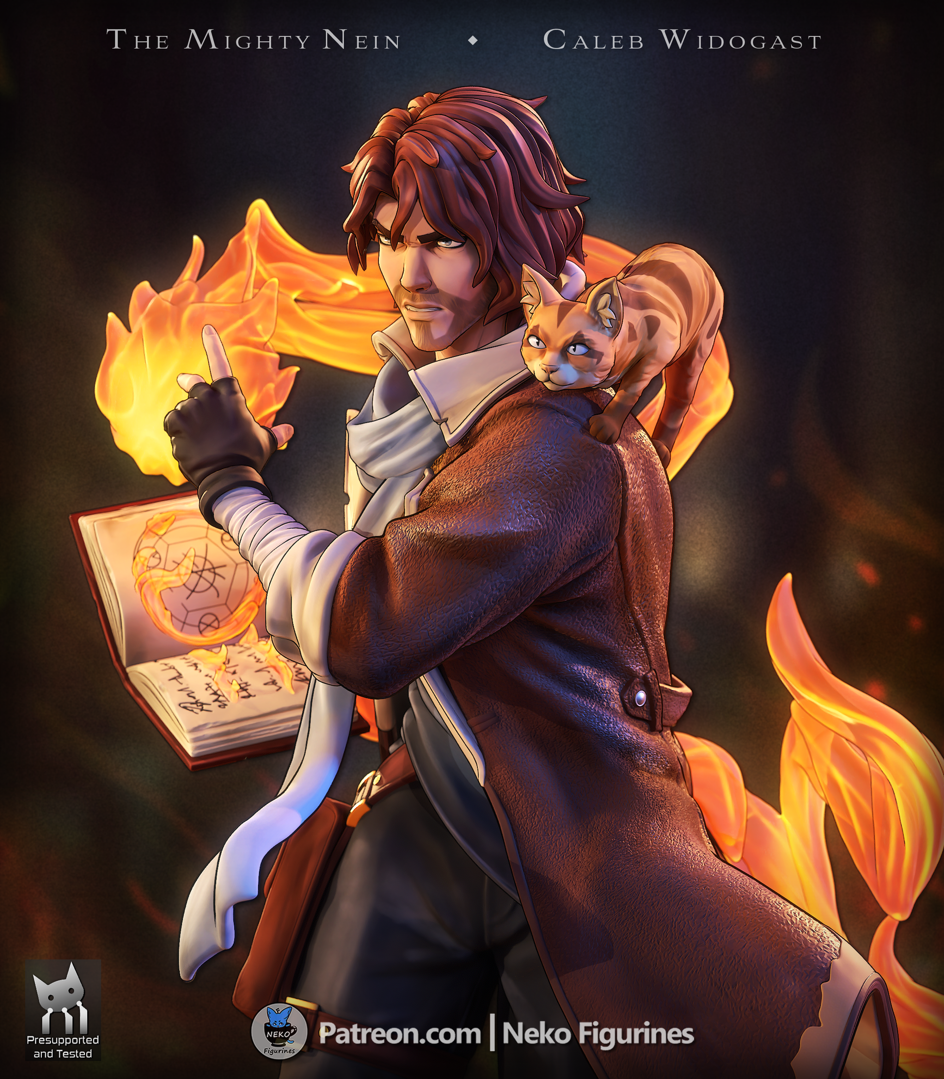 Caleb Widogast from The Mighty Nein by Neko Figurines | High Quality Resin Print | Painted Commissions available! - Sephiknot