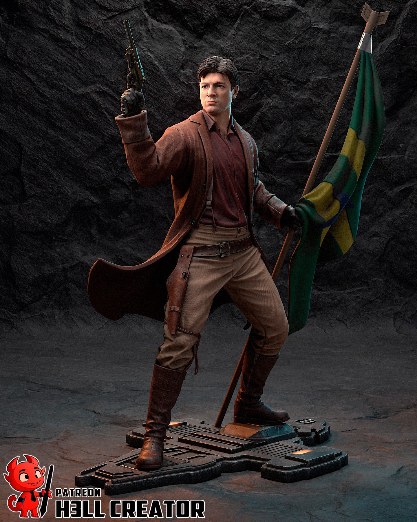 Malcolm Reynolds from Firefly by h3ll creator | High Quality Resin Print | Painted Commissions available! - Sephiknot