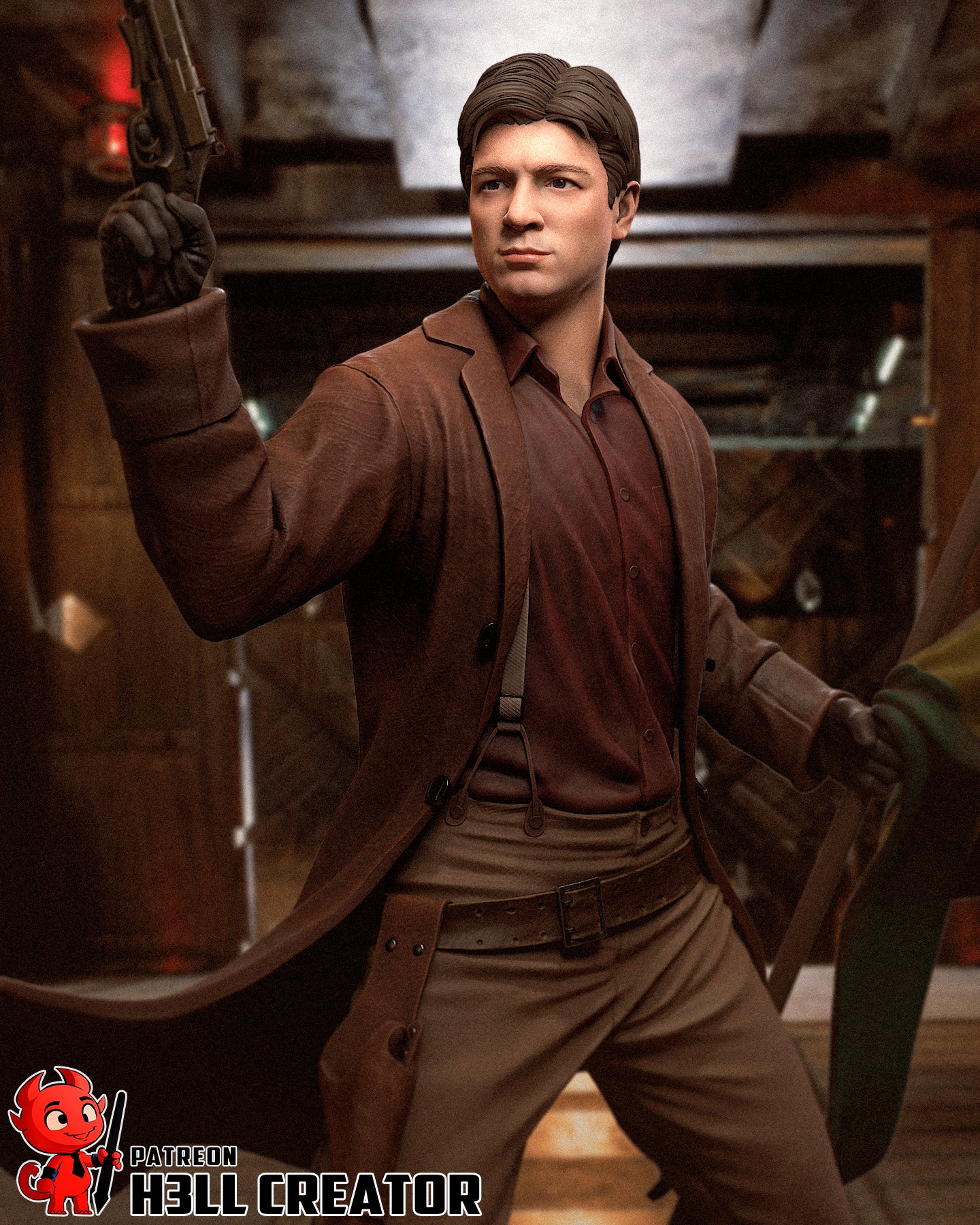 Malcolm Reynolds from Firefly by h3ll creator | High Quality Resin Print | Painted Commissions available! - Sephiknot